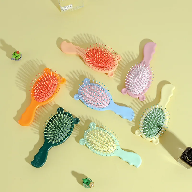 

Портативная мини-расческа для волос, массажная расческа для волос карамельного цвета, Антистатическая расческа для волос и кожи головы, акс...