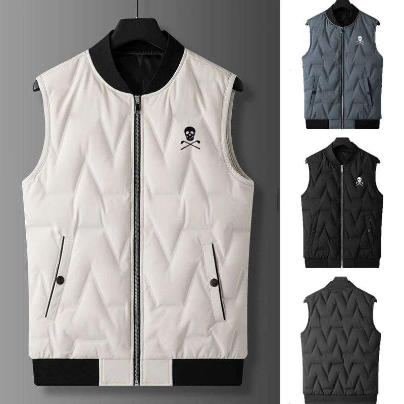 Autumn And Winter New Golf Clothing Men's Warm Down Vest Comfortable Leisure Fast Dry Fashion Sports High Quality Down Jacket