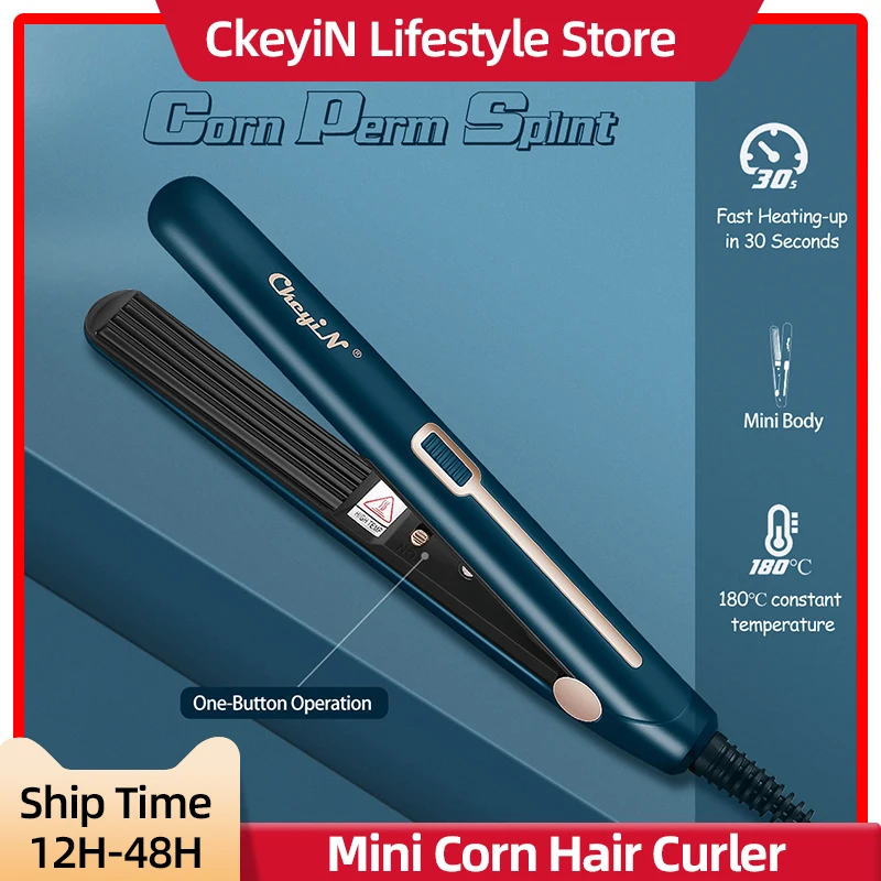 Corn Splint Crimping Iron Barrel Hair Waver Curling Wand Fashion Styling Tools Curler Modeler