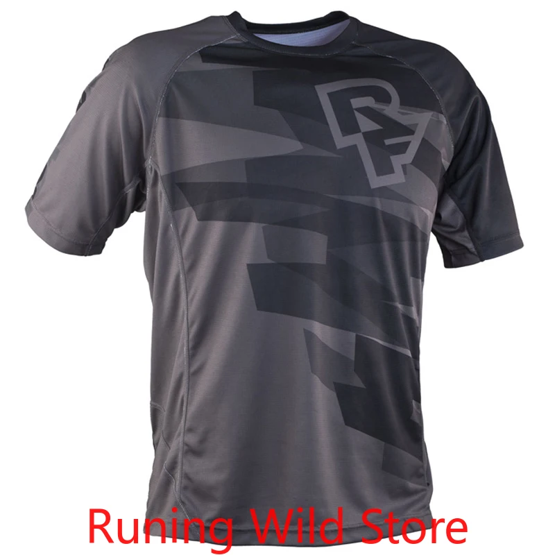 

Cycling brand Men Compression Base Layer Short Sleeves Shirts RBX rf MX Fitness Weight Lifting Skin Tight Black