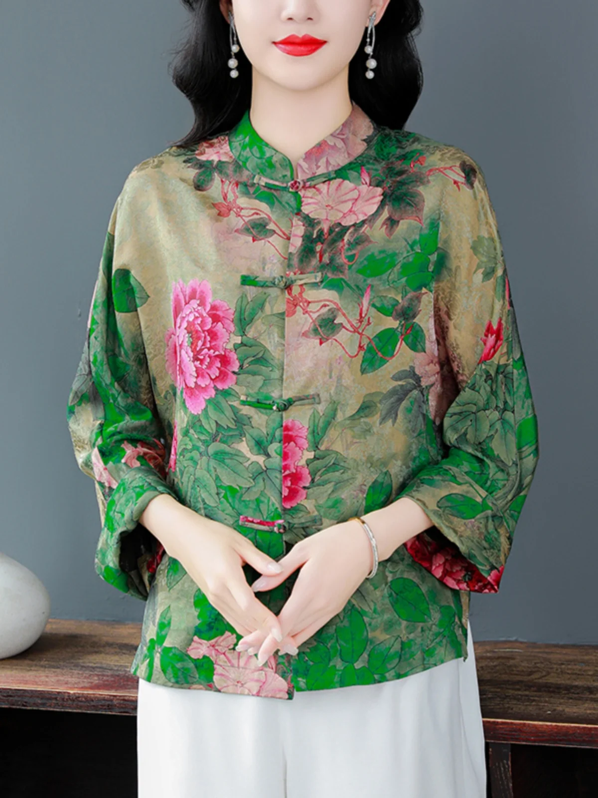 Женская элегантная рубашка с принтом верхняя одежда женский летний новый