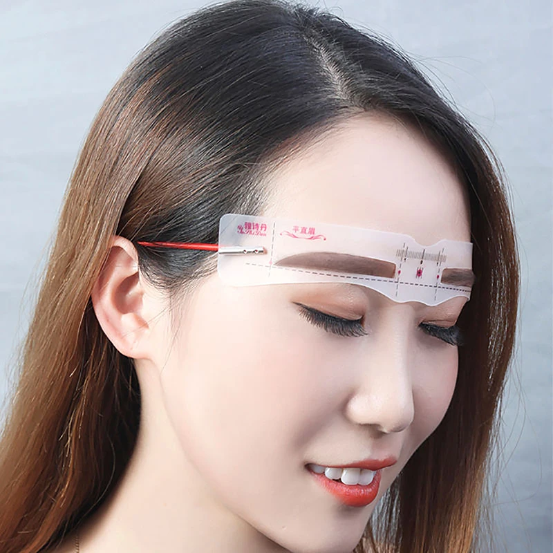 12 шт./набор трафареты для женского макияжа