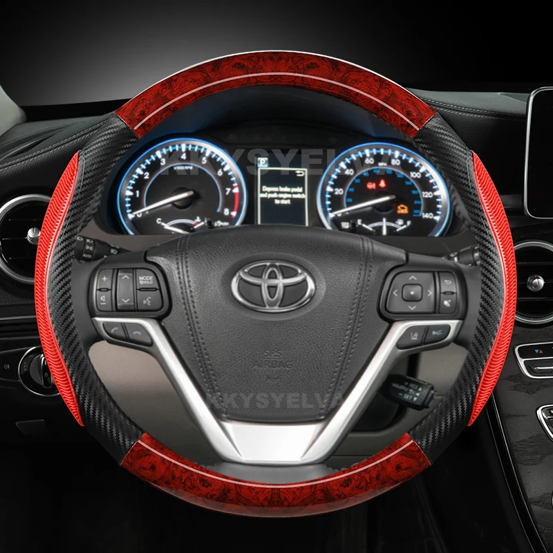 Зернистость красного дерева для Toyota Highlander 2014 2015 2016 2017 2018 Sienna 2019-2016