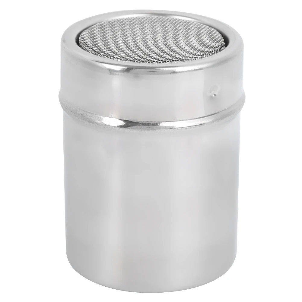 

Stainless Steel Powder Shaker Sugar Powder Cocoa Flour Coffee Sifter Seasoning Jar for Kitchen BBQ