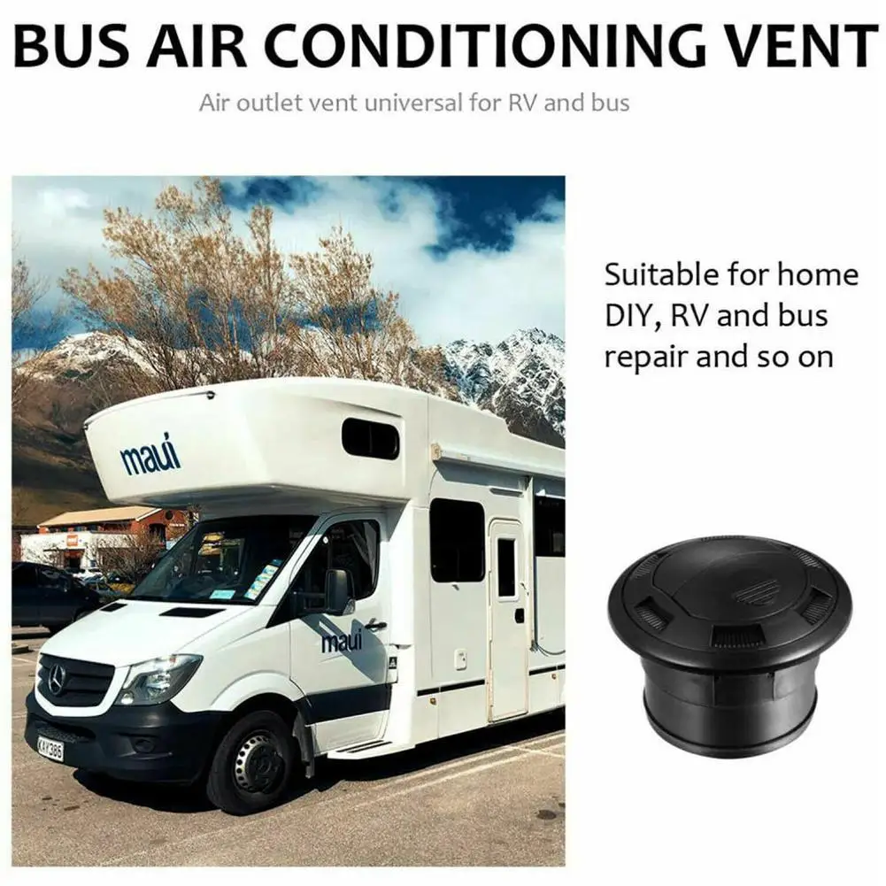 Черный закрывающийся вращающийся 75 мм вентиляционное отверстие для