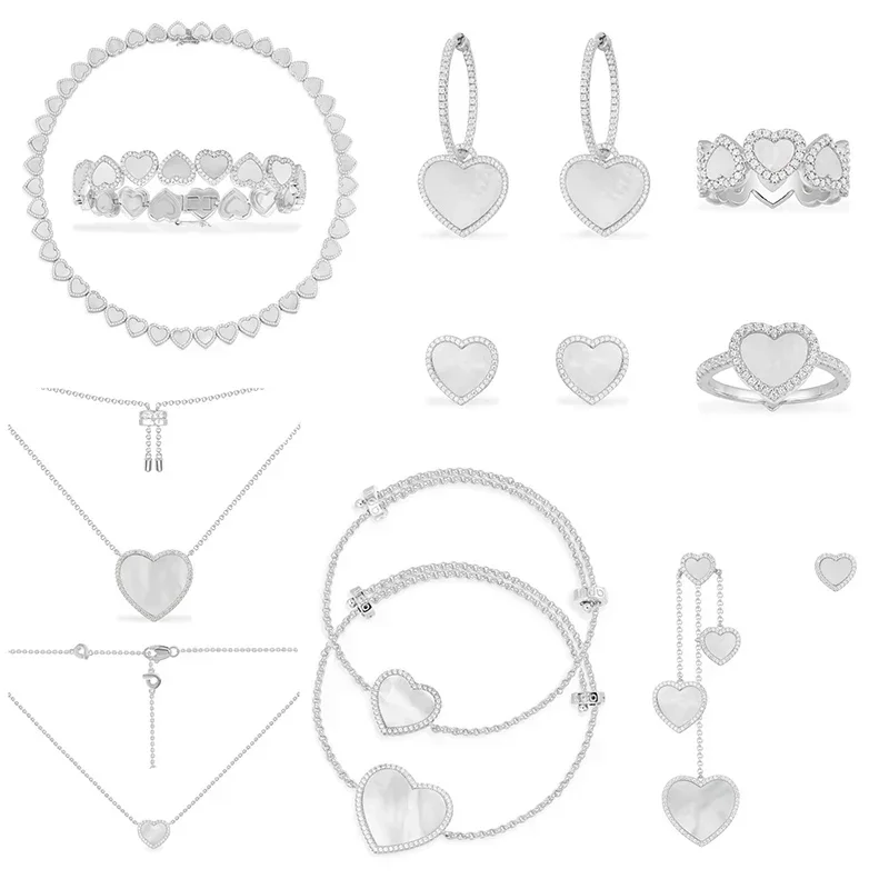 Высококачественные серьги LI KI из серебра 2022 пробы новый товар в стиле Love White Fritillary