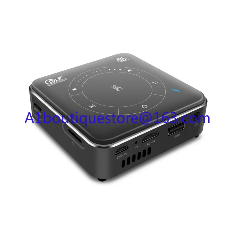 Мини-проектор DLP 50 люмен система Android 9 0 3D/4K вход декодирования четырехугольная