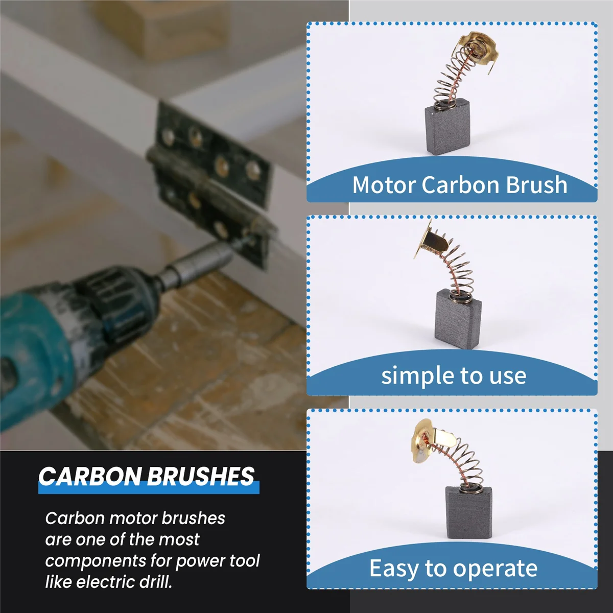 10 шт. угольные щетки для электроинструментов 18 x 16 7 мм CB203 Makita