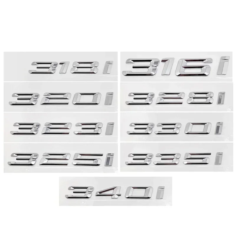 

3D ABS багажник автомобиля с буквами логотипа, наклейки, эмблема, наклейка для BMW 3 серии 320i 325i 328i 330i 335i E46 E90 E91 F30 318i 316i