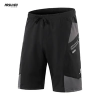 arsuxeo mens cycling shorts bicycle clothing mountain bike shorts with underwear underpants outfit maillot biker 2 in 1