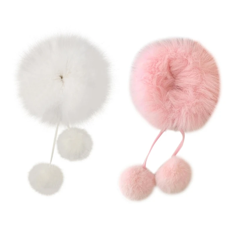 PomPom Hair Tie PomPom Scrunchies PlushHair Tie PlushPonytail Holder LolitaHair Tie HairRing PlushScrunchies Hair Rope