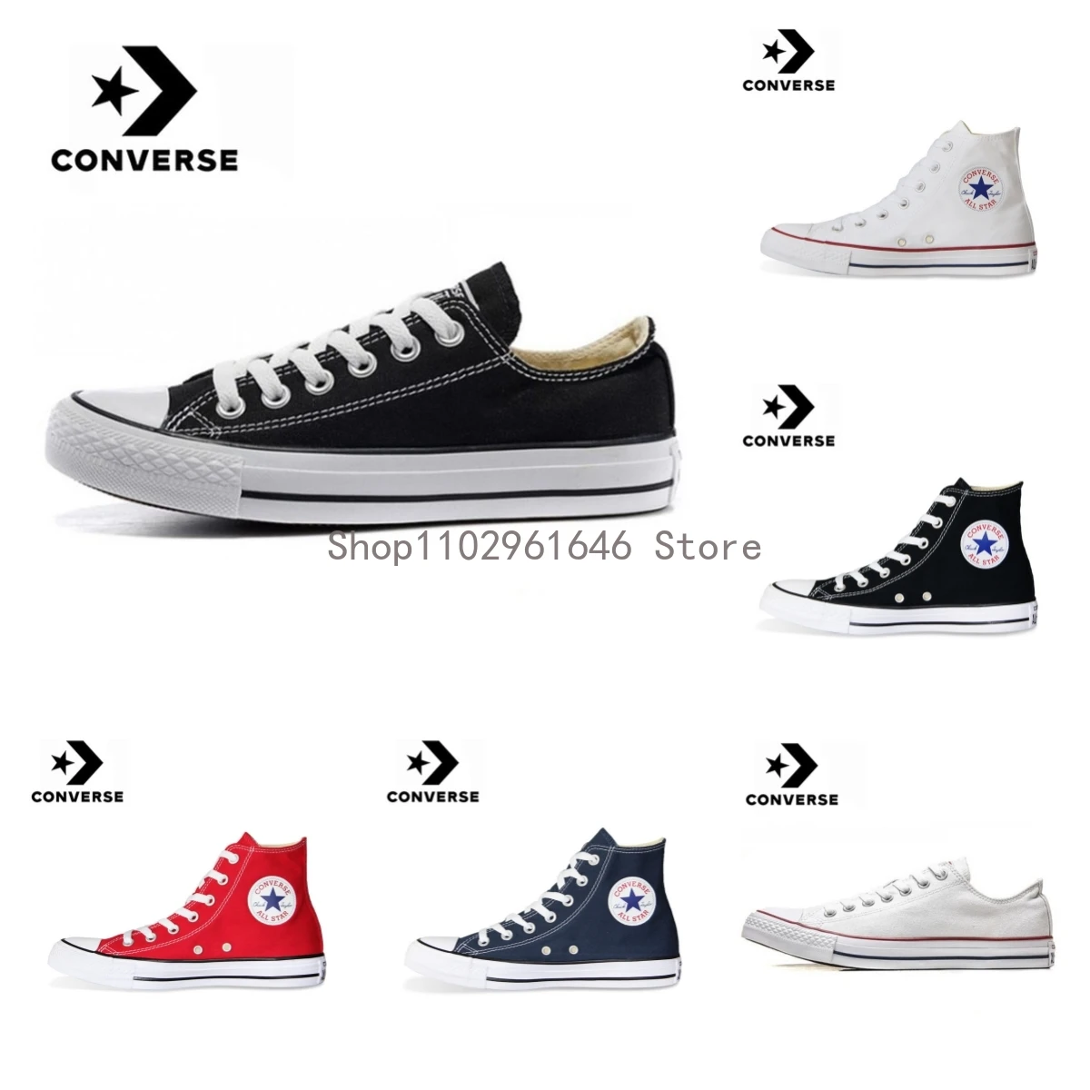 

2023 New Original All-Star Taylor Men and Women Unisex Daily Skateboarding Sneakers Red Platform Low Leisure Canvas Shoes