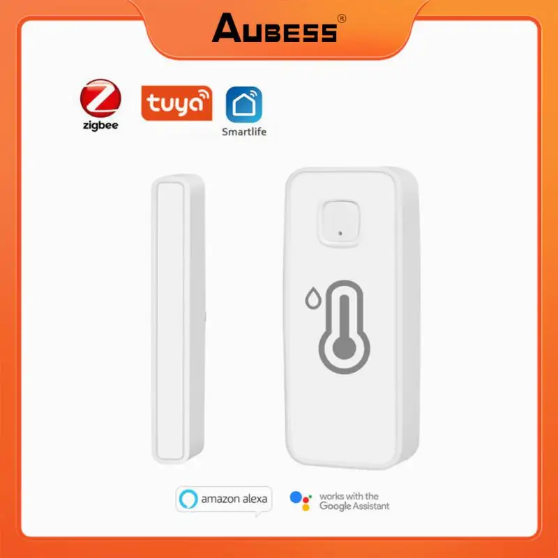 

Aubess Tuya Zigbee 2 IN 1 Door Sensor Wireless Multi-function Temperature Humidity Sensor Compatible With Alexa Google Home
