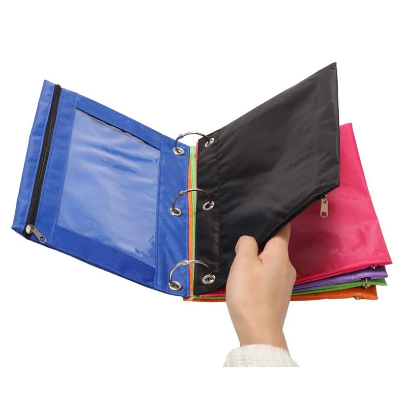 Pouch Colorful Fabric Pencil Case Sturdy And Durable Binder 