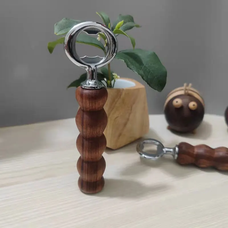 Деревянная открывалка для бутылок пивных аксессуары коридора пива товары дома |