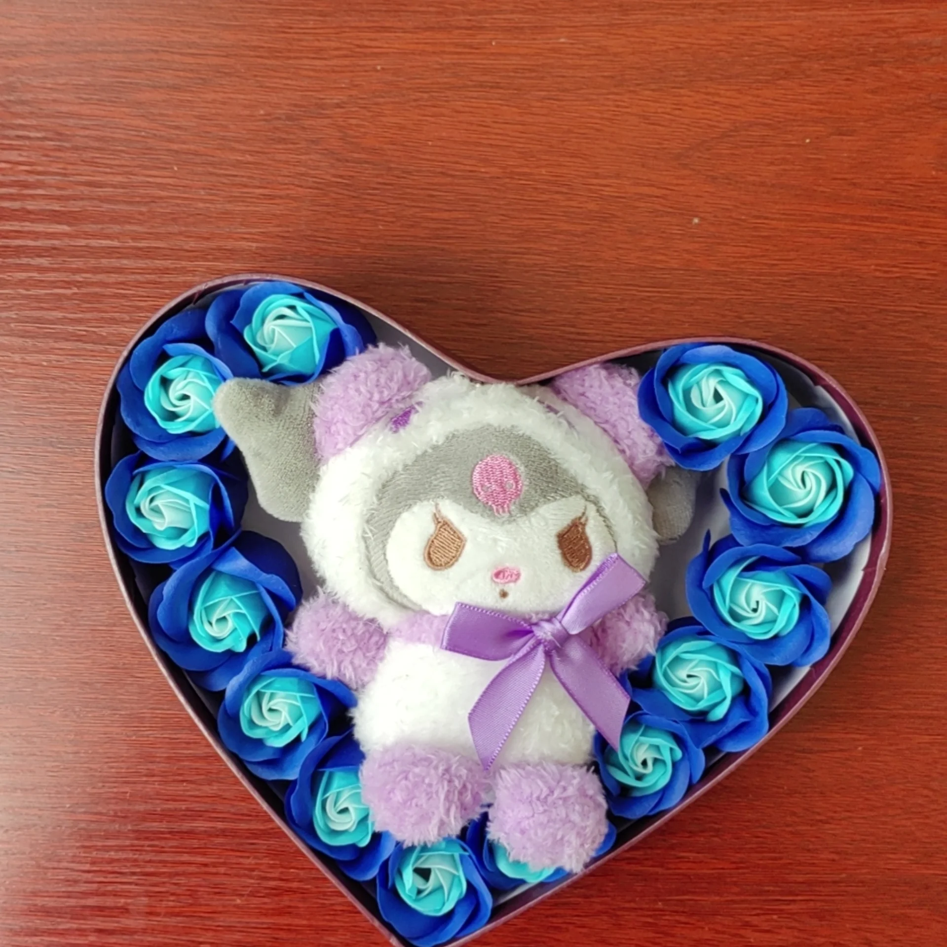 Sanrio мультфильм Hello Kitty плюшевые куклы игрушки букет роз подарочная коробка Kuromi