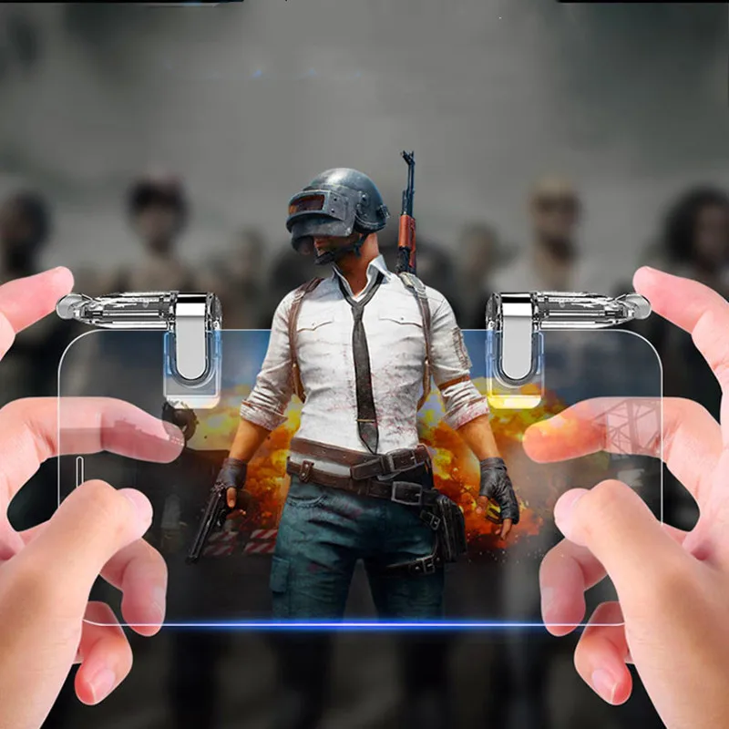 a8 mobile phone gaming accessories for pubg game controller gamepad joystick trigger aim shooting key button for iphone android free global shipping