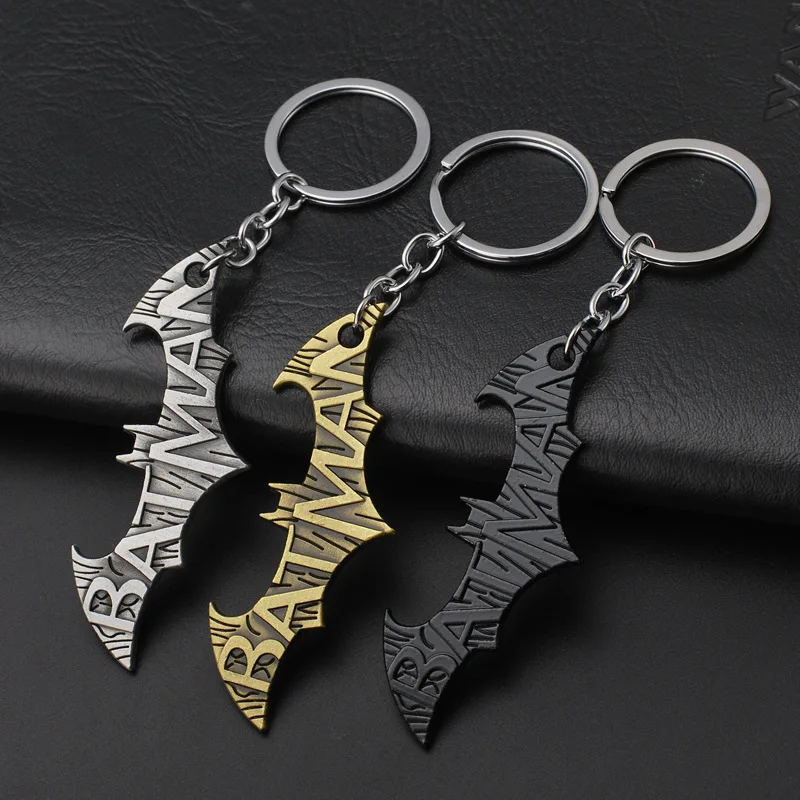 

Batman Fashion Keychain Key Ring Ladies Men Jewelry Accessories Toy Gift Collection 8CM