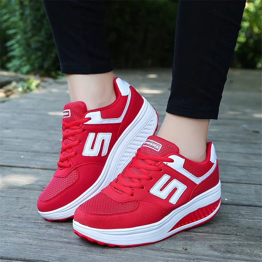 Running Shoes Ladies Breathable Sneakers 2023 Summer Air Cushion Women's Sports Shoes Outdoor Lace Up Training Shoes