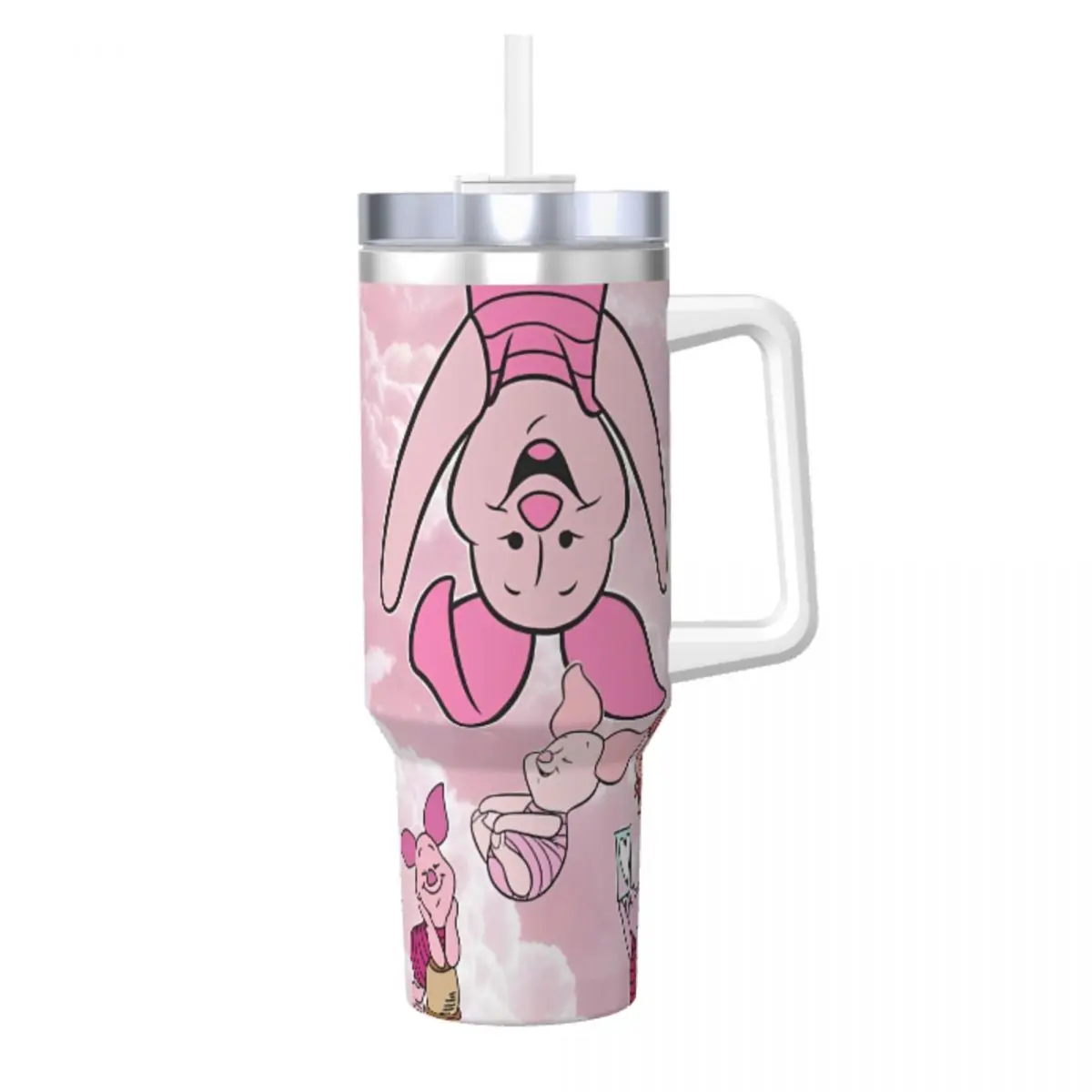 Стакан из нержавеющей стали поросенок минисо большая емкость кофейная кружка