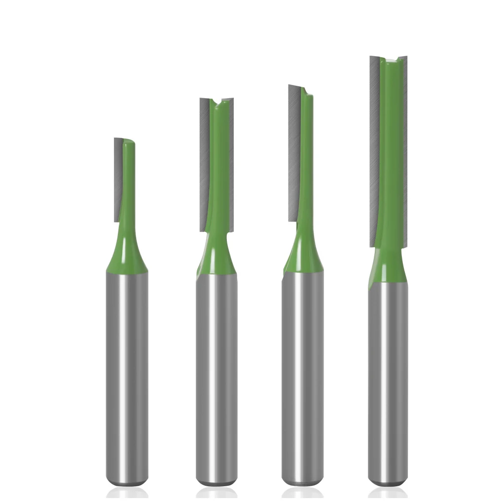 

7 Pieces Set 6mm Shank Flush Trim Bit Replacement Portable Straight Router Bits Kit Woodworking Milling Tool Accessories