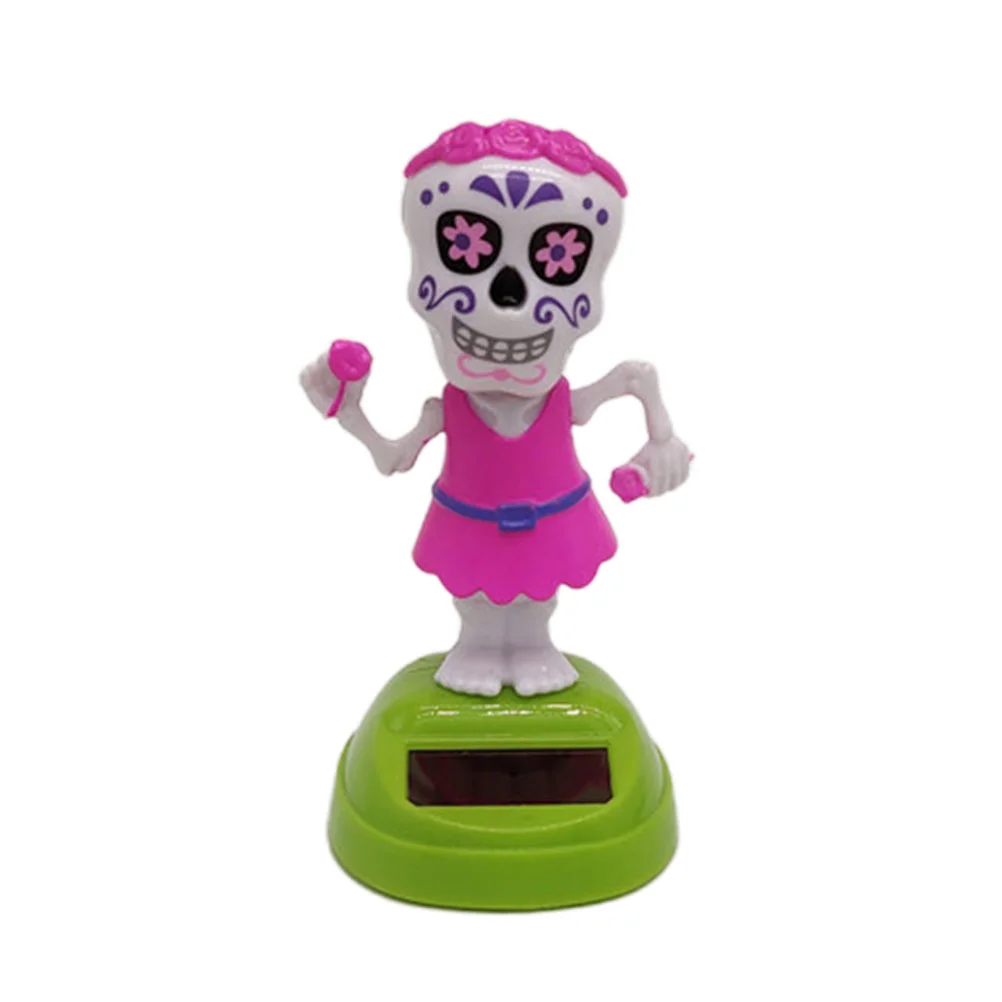 

Carsolar Ornament Shakingdancingpowered Head Dashboard Ghostinterior Figures Decor Cartoonday The Dead Dancers Figure Ornaments