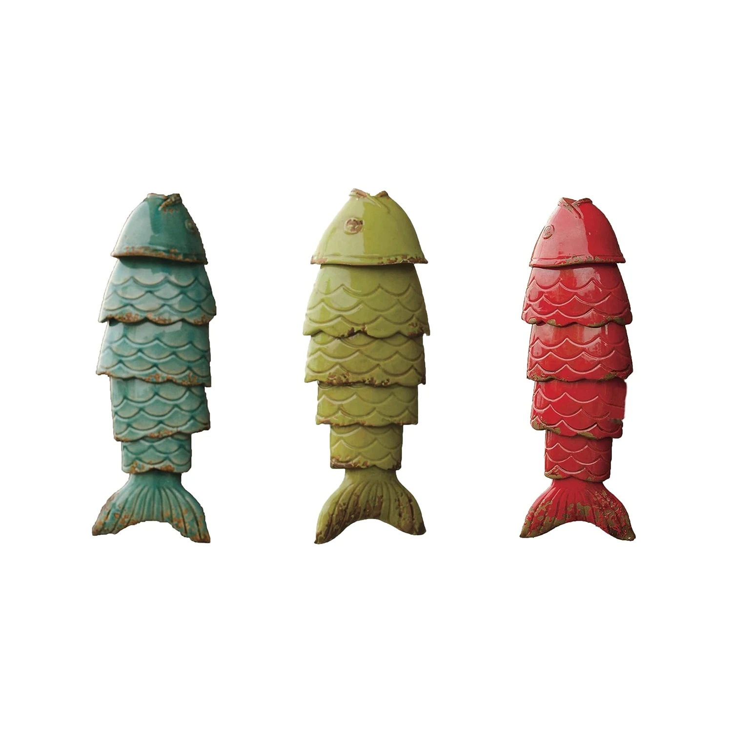 

Best Colored Kois Wind Chimes Ornaments Creative Koi Wind Chimes Fish Hanging Ornament Fish Pendant For Garden Home Decor