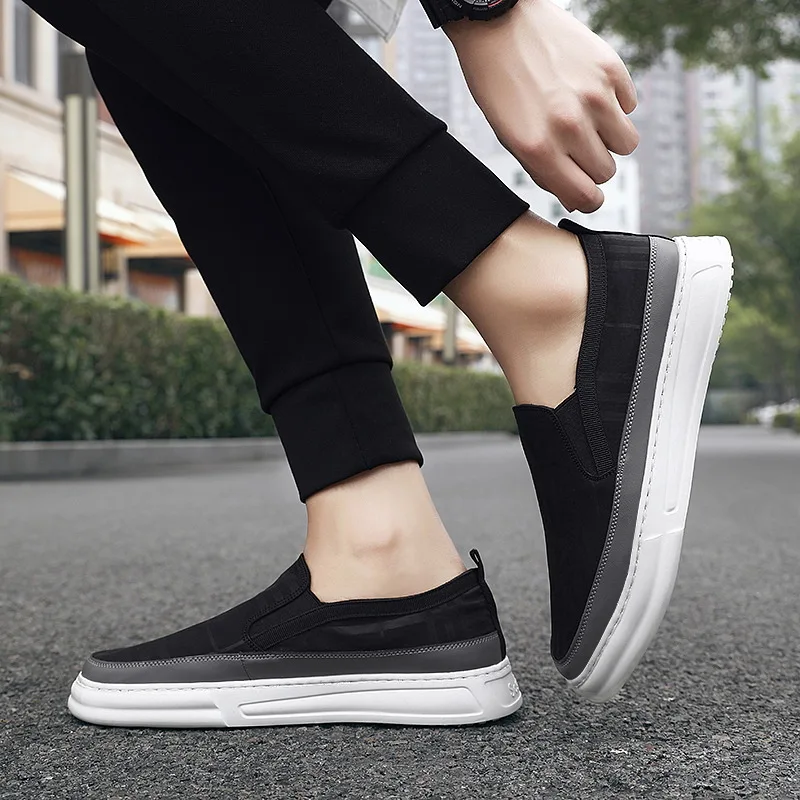 Мужская обувь Новинка Лето 2023 мужские модные туфли для ленивых повседневные