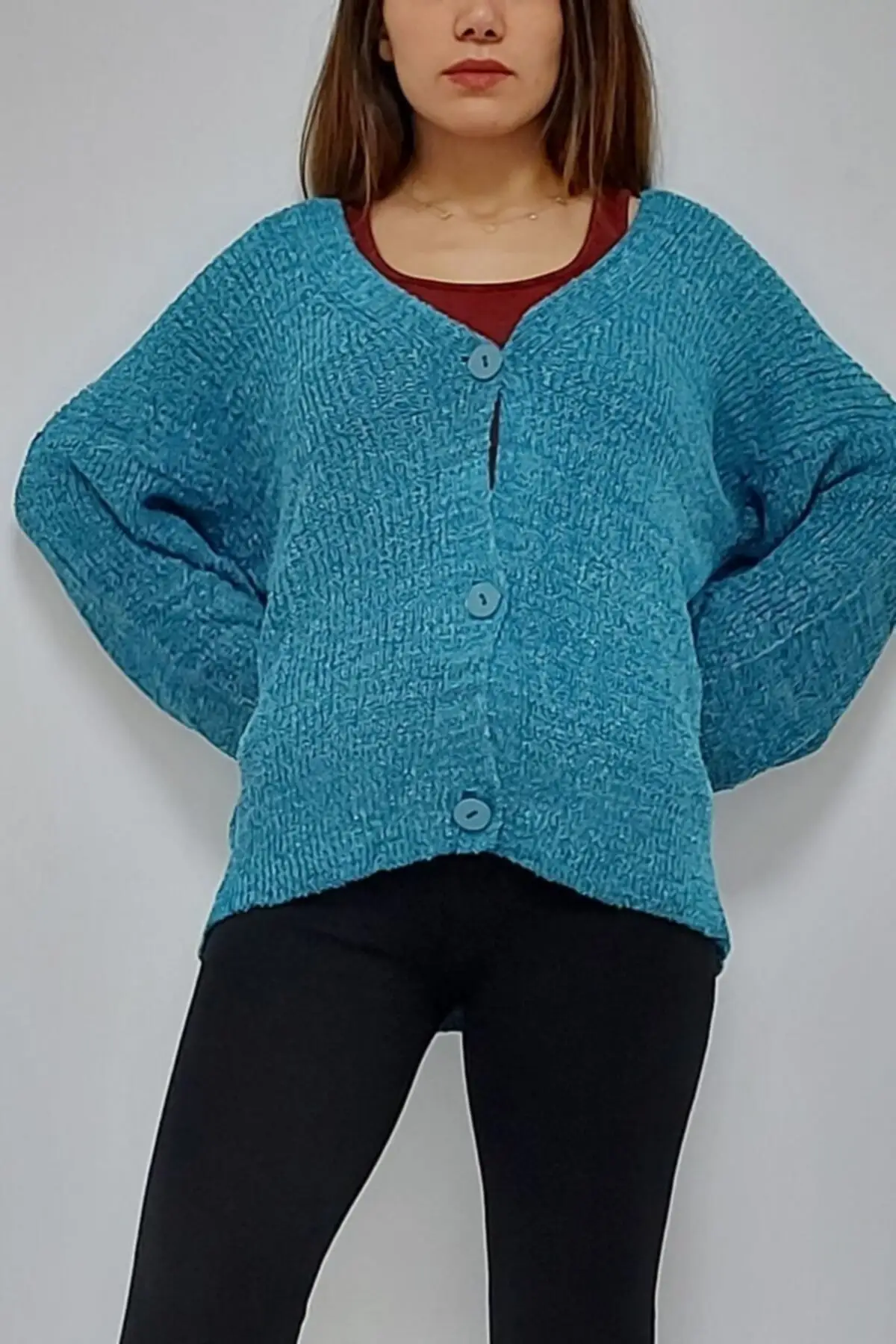 

Women's Cardigan Buttoned sportswear oil Casual Knitted Quality Fashion Cardigan Sweaters Loose Sweater Sweater Jumper