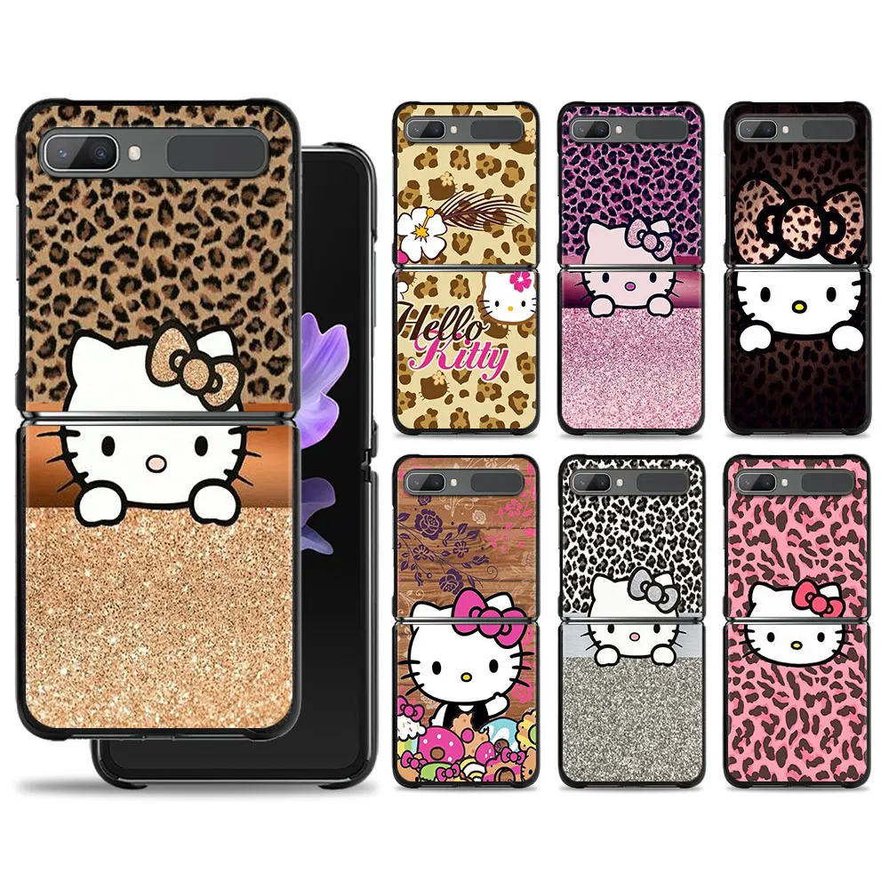 

Gorgeous Print Cat Hello Kitty Phone Case For Samsung Galaxy Z Flip Z Flip3 5G Z Flip4 Hard PC Matte Shell