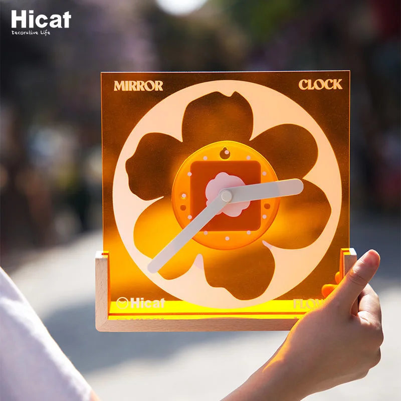 

Simple Acrylic Desk Clock Light Luxury Nordic Silent Clock Creativity Home Office Living Room Decoration Ornaments Gift