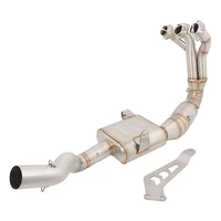 full exhaust system for yamaha mt09 fz09 2020 2023 motorcycle escape muffler catalyst mid front link pipe head connect tube