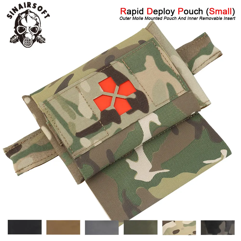 

Micro Trauma Kit Pouch And Tourniquet Hammock IFAK EDC MOLLE Waist Belt Bag Tactical Hunting Vest Accessories TKN First Aid Kit