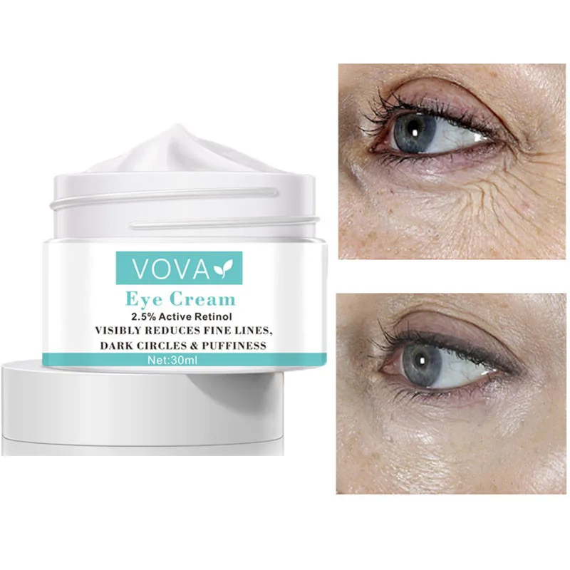 

2.5% Retinol Eye Cream Anti Aging Reduce Wrinkles Fine Lines Improve Dark Circles Puffiness Under Eyes Bags Eyes Skin Care 30ml