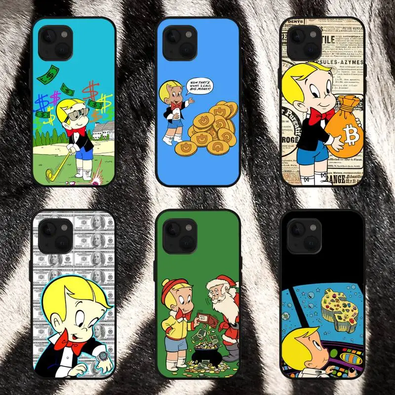 Чехол для телефона Richie Rich Cartoon для iPhone 11 12 Mini 13 14 Pro XS Max X 8 7 6s Plus SE XR