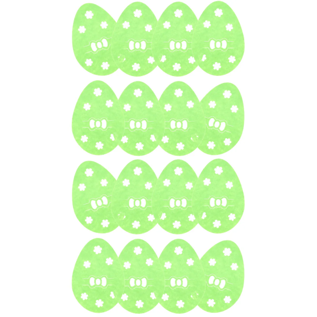 

16 pcs Easter Cutlery Holder Decorative Egg Shape Utensil Holder Party Favor