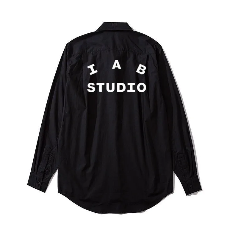 

IAB SUDIO 2023 trend brand fashion letters men and women loose casual long-sleeved shirt hip-hop high street T-shirt