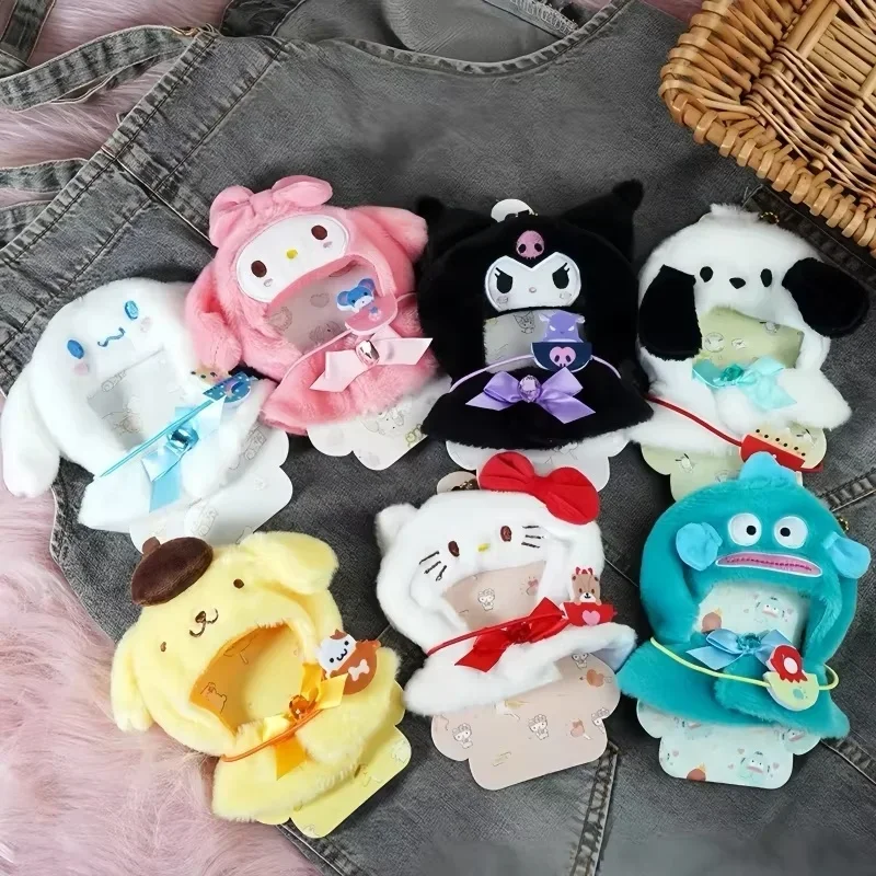 Кукла Sanrio изменит одежду кавайное аниме Hello Kitty Kuromi Melody Cinnamoroll накидка для куклы
