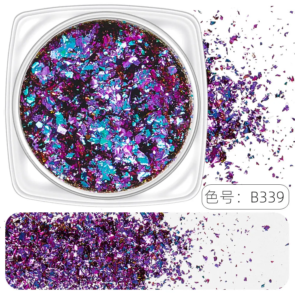 

Flake Glitter Chameleon Sequins Chrome Powder Nail Irregular Stickers DIY Nail Decoration Accessorie