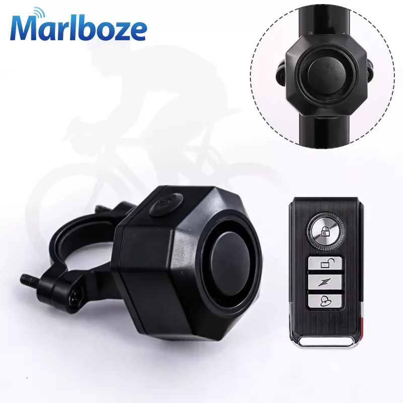 

Marlboze Waterproof Bike Motorcycle Electric Bicycle Security Anti Lost Remote Control Vibration Detector USB Charge Alarm