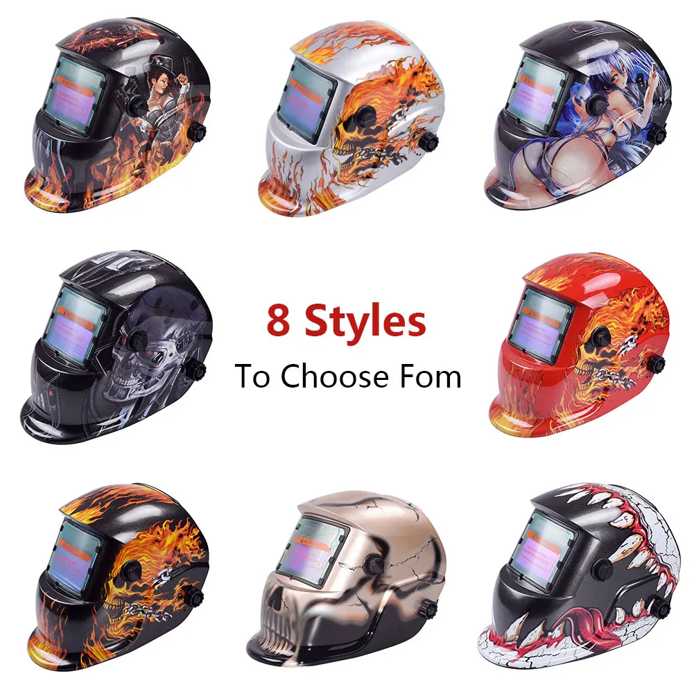 

Solar Safety Anti-UV Auto Darkening Adjustable Range Electric Welding Mask Helmet Welding Lens for Welding Machine 2021 New