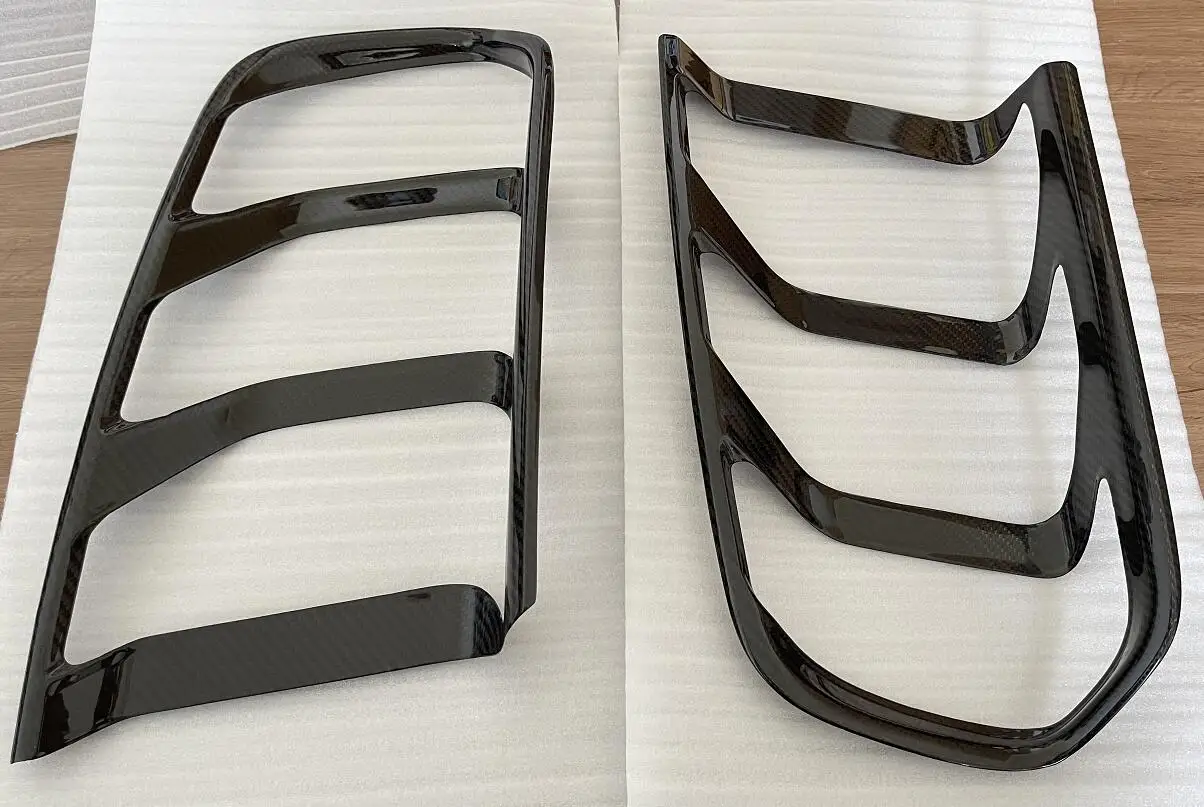 Добавить стиль крышка заднего фонаря глянцевый черный цвет сухое настоящее