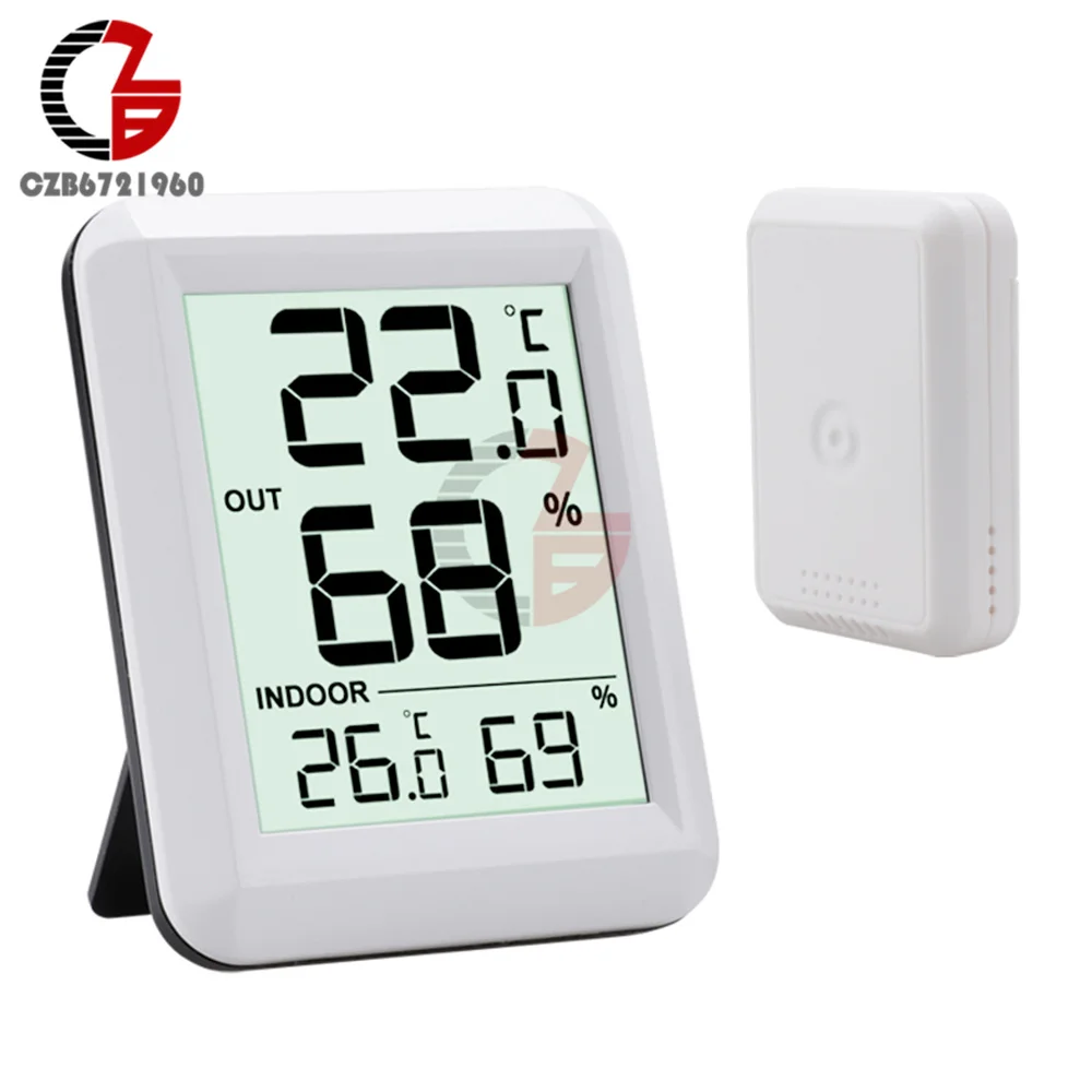 

New 100M Wireless Digital Indoor Outdoor Thermometer Hygrometer Weather Station for Home Smart Temperature Humidity Sensor Meter