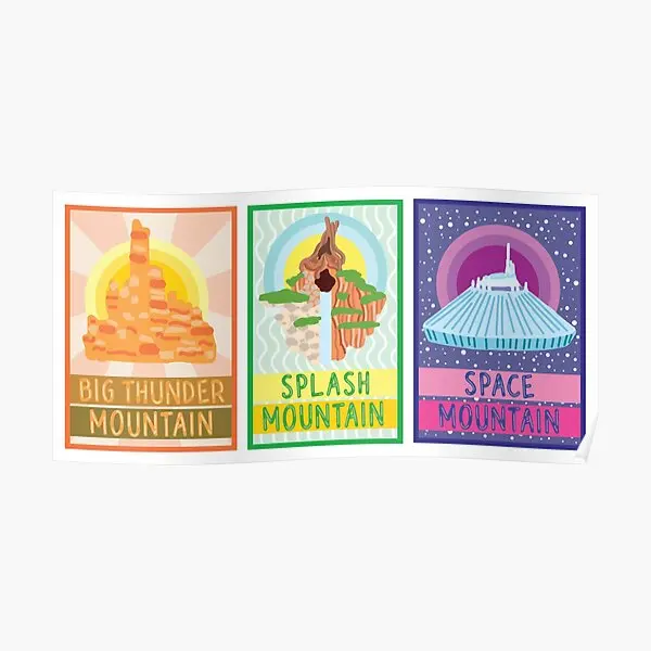 

Плакат с рисунком гор и трио, декор для комнаты, забавная картина, винтажный домашний принт, художественное настенное украшение, Современная роспись без рамки