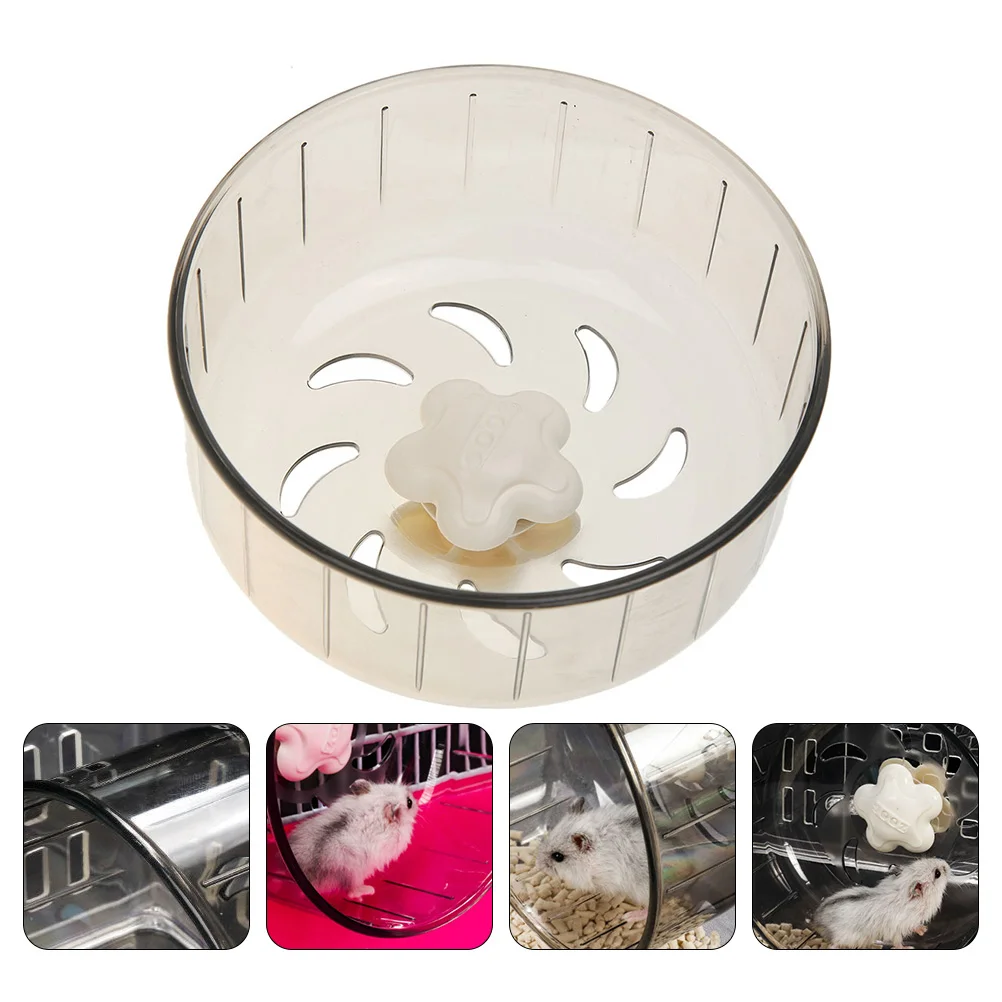 

1pc Hamster Running Plaything Pet Ecercise Plaything ((Transparent))
