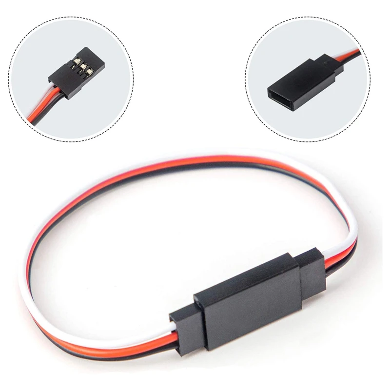

30 Pcs 3-Pin Extension Cable Cord 5 Sizes For Servo Extension Remote Control Parts
