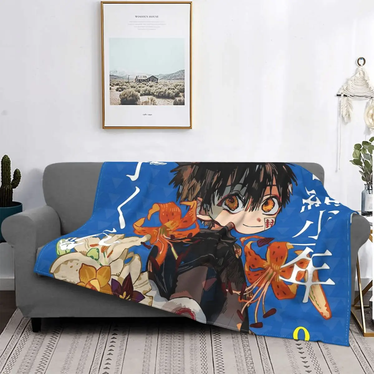 

Покрывало для кровати Hanako Kun манга, флисовое покрывало