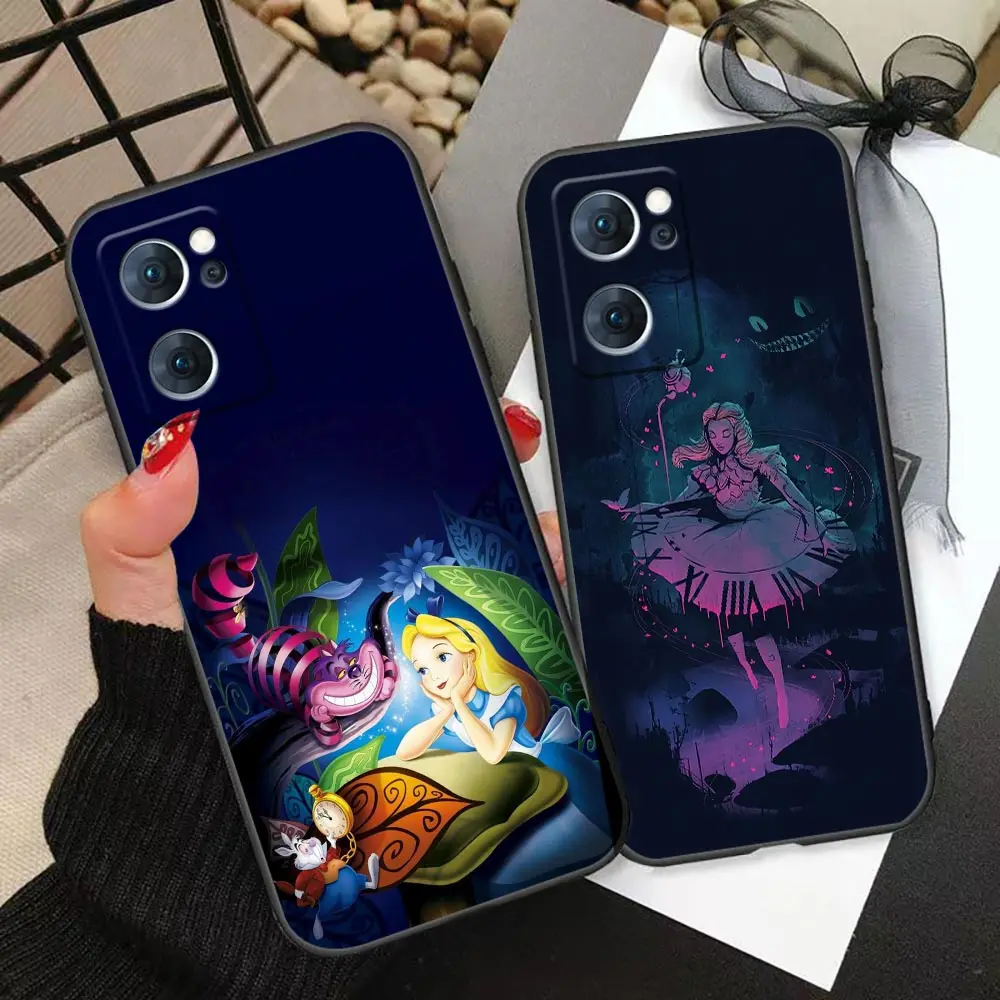 

Disney Alice in Wonderland Anime Cartoon Case For Oppo Realme C25 C21 C21Y C20 C12 C11 C3 C2 C1 XT GT GT2 X50 2020 2021 Pro Capa