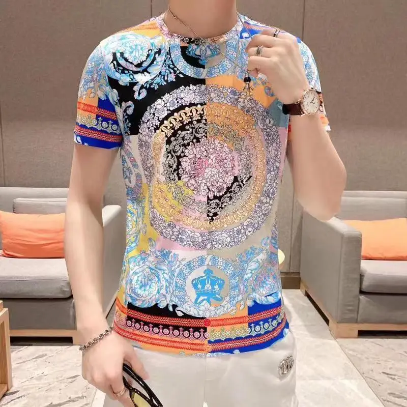 

Gildan High Quality Cotton Casual T Shirt Trend Fashion Brand Solid Color Summer Men Daily Short Sleeve Tops Tee S5