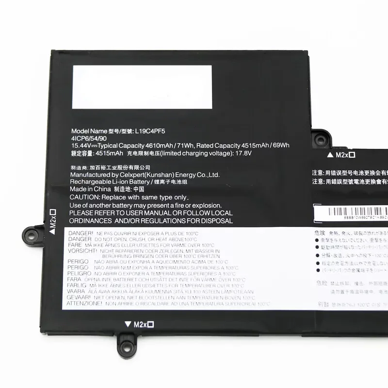 L19C4PF5 15 4 В 4610 мАч 71 Втч аккумулятор для ноутбука Yoga Slim 7-15IIL L19M4PF5 5B10W65278 5B10W65281 серии